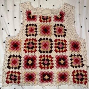 Lucky Brand Multicolor Crochet Top